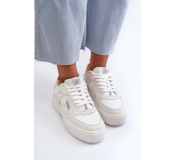 Sneakersy Damskie Big Star NN274357 Memory Foam System Białe