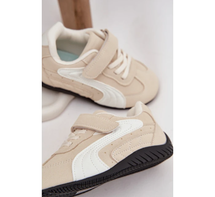 Dětské sportovní boty s přezkou béžové model 21731729 - Boto