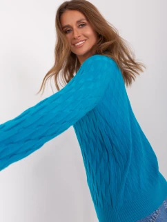 Sweter AT SW model 21914504 turkusowy - FPrice