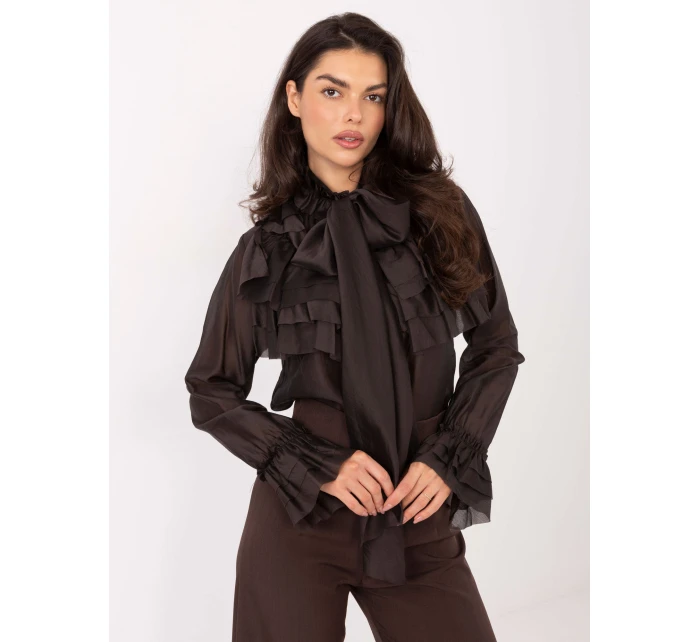 Koszula IT KS model 21795610 ciemny brązowy - FPrice Koszula IT KS model 21795610 ciemny brązowy - FPrice