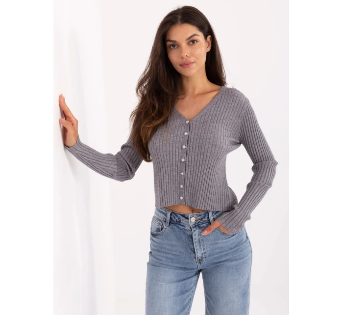 Sweter PM SW model 21300800 ciemny szary - FPrice Sweter PM SW model 21300800 ciemny szary - FPrice