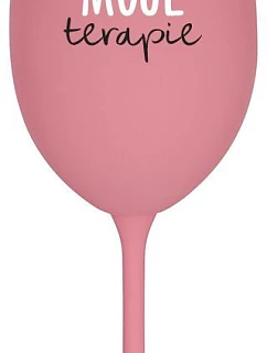 MY THERAPY - ružový pohár na víno 350 ml