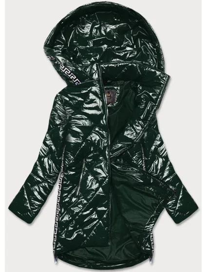Lehká zelená lesklá dámská bunda s model 16982562 - Libland
