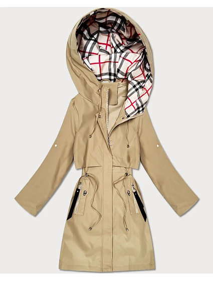 Dámska ľahká parka s pieskovou podšívkou Goodlookin (KK60407-2#) Dámska ľahká parka s pieskovou podšívkou Goodlookin (KK60407-2#)
