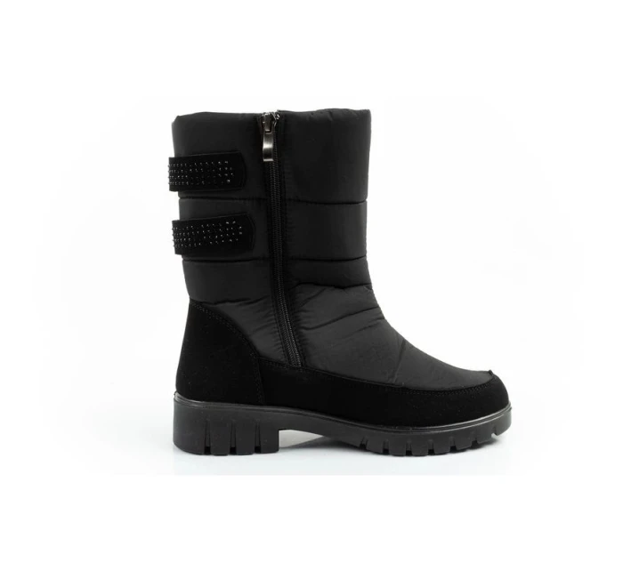 Progress zimní boty sněhové boty dámské zateplené módní dámské zipy