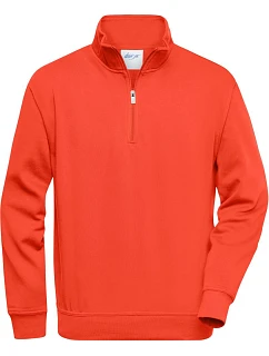 JN Pracovní mikina s 1/4 zipem 02.0 spicy orange model 22529087 - Daiber