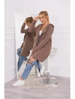 Zateplená bunda s kapucňou mocca