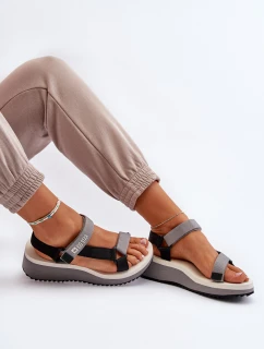 Dámské sandály na platformě a Big Star šedé model 21652812 - Big Star Shoes