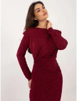 Šaty DHJ SK 18206.67 bordová