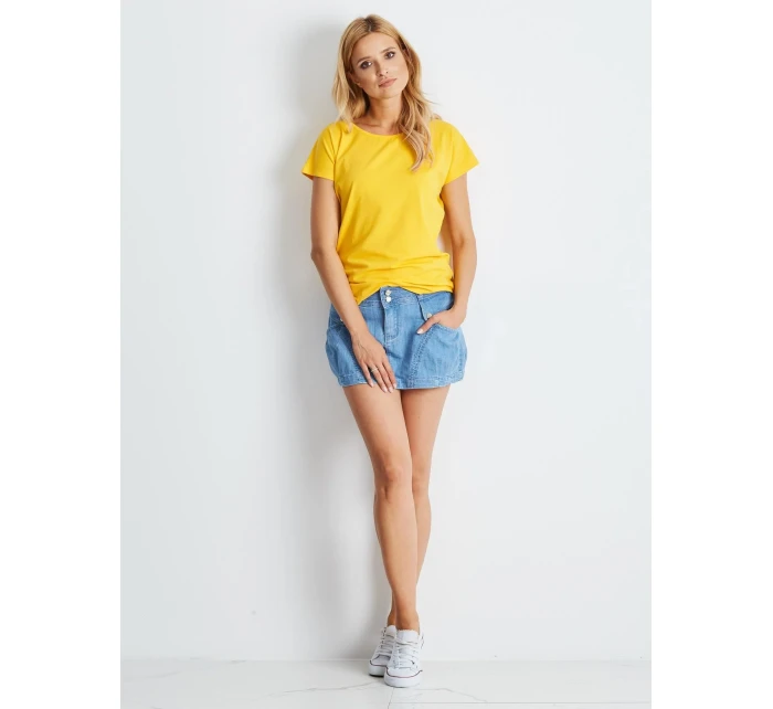 Tričko RV BZ model 14829657 tmavě žlutá - FPrice Tričko RV BZ model 14829657 tmavě žlutá - FPrice