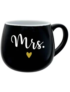 MRS. - čierny keramický hrnček 300 ml