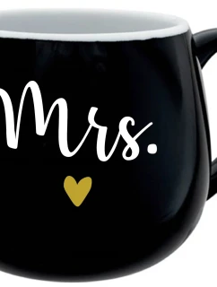 MRS. - čierny keramický hrnček 300 ml