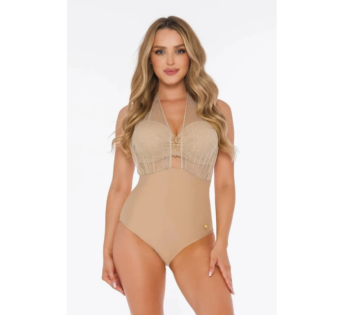 Dámské jednodílné plavky S  2 zlatá  model 21339203 - Self