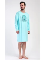 Pánska nočná košeľa s dlhým rukávom Jachting Pánska nočná košeľa s dlhým rukávom Jachting