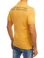 Polokošeľa s potlačou žltá FashionStreet PX0375