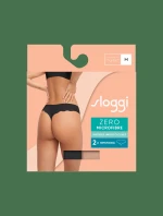 Mikrovlákno ZERO 2.0 Hipstring C2P - BROWN - DARK COMBINATION - hnedá kombinácia M004 - SLOGGI