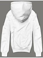 Bílá pánská mikina s kapucí model 18433261 - J.STYLE Bílá pánská mikina s kapucí model 18433261 - J.STYLE