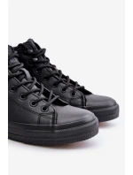 Mužské zateplené tenisky s zipem černé Big Star model 21669644 - Big Star Shoes