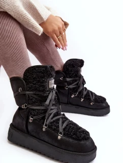 Nepremokavé topánky na platforme D.Franklin black