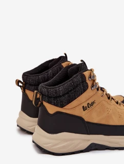 Pánske zateplené trekingové topánky Lee Cooper - camel