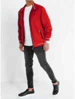 FashionStreet pánska prechodná červená bunda TX4676