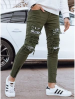 Pánské zelené džínové kalhoty model 21976800 - Dstreet Pánské zelené džínové kalhoty model 21976800 - Dstreet