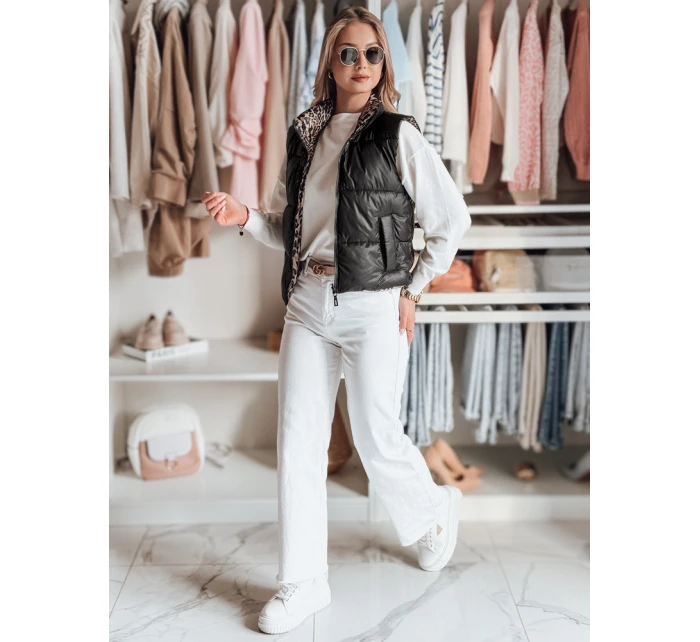 Dámská krátká oboustranná vesta černá Dstreet model 21984362 - FashionStreet