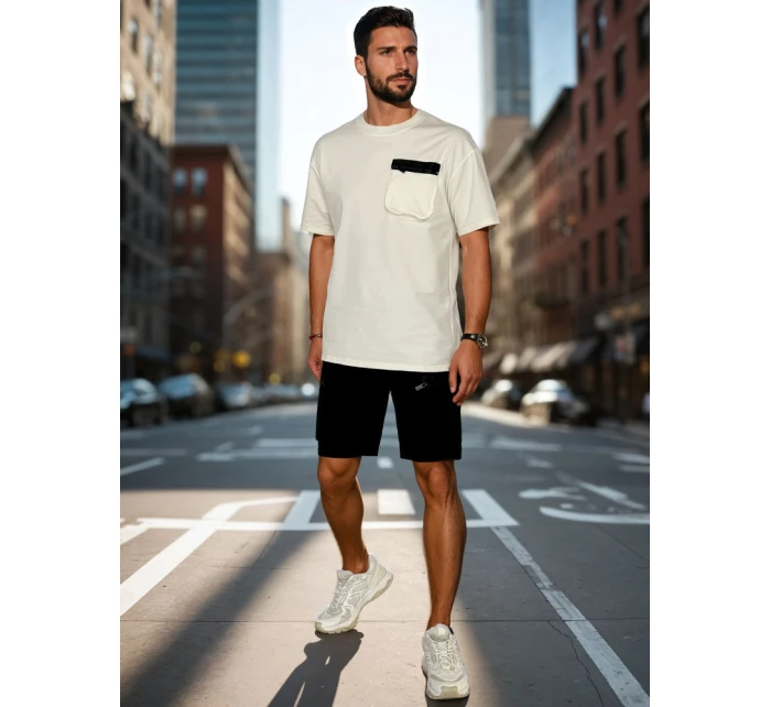 Pánská tepláková souprava bílá Dstreet model 21988674 - FashionStreet