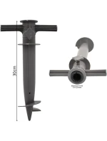 PARASOLOVÁ PODLOŽKA 30x17x6cm ŠEDÁ