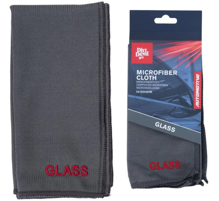 DIRT DEVIL MICROFIBRA STIERKA NA ČISTENIE SKLA 40x40 cm ŠEDÁ