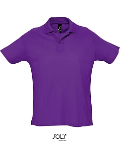 SOL'S Summer II Piqué polo 25.1342 tmavo fialová