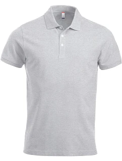 Classic S/S Pánské piqué polo z těžké bavlny ash model 22457068 - Clique