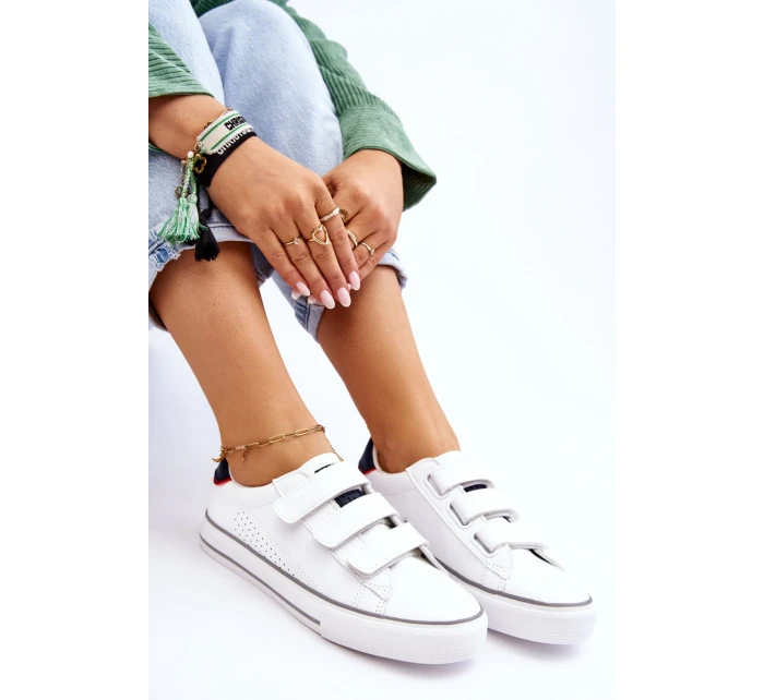 tenisky na suchý zip Big Star Bíle model 21610210 - Big Star Shoes tenisky na suchý zip Big Star Bíle model 21610210 - Big Star Shoes