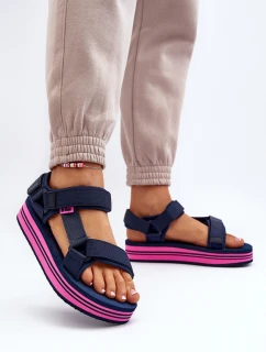 Dámské sandály na platformě model 21649082 Černé - Lee Cooper