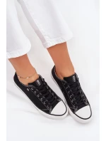 Dámské Nízké Tenisky Big Star model 21705361 Černé - Big Star Shoes Dámské Nízké Tenisky Big Star model 21705361 Černé - Big Star Shoes