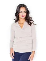 Dámský svetr model 18343871 béžový - Figl