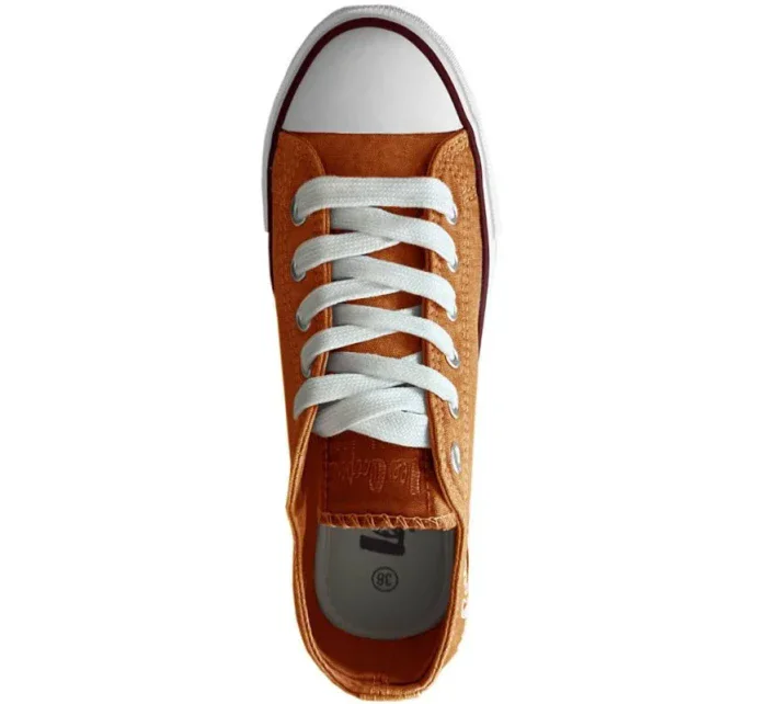 Dámské sportovní boty model 20184003 Hořčicová s bílou - Lee Cooper