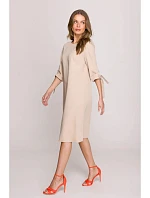 Dámské šaty S393 béžové - Stylove Dámské šaty S393 béžové - Stylove