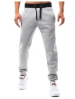 Pánské šedé teplákové kalhoty model 21962289 - Dstreet