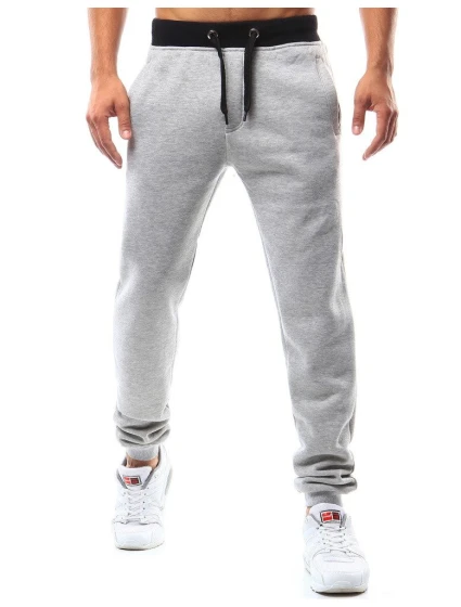 Pánské šedé teplákové kalhoty model 21962289 - Dstreet