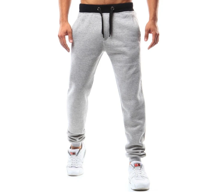 Pánské šedé teplákové kalhoty model 21962289 - Dstreet