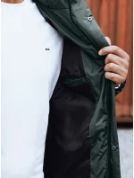 Pánska zimná bunda s odnímateľnou kapucňou zelená FashionStreet TX4832
