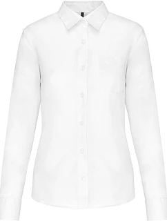 K 549 Popelínová halenka s dlouhým rukávem white model 22510257 - Kariban