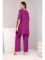 Súprava blúzka + nohavice s príveskom baklažánu