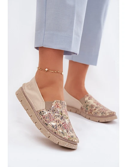 Dámske kožené slip-on topánky Maciejka 03512-67 multicolor
