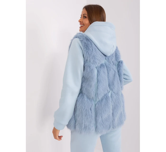 Kamizelka AT KZ model 18987461 jasny niebieski - FPrice Kamizelka AT KZ model 18987461 jasny niebieski - FPrice