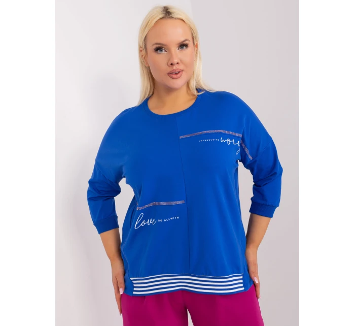 Blúzka RV BZ 9446.39 kobaltovo modrá Blúzka RV BZ 9446.39 kobaltovo modrá