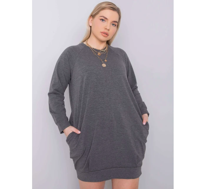 Šaty RV SK 6296.99 tmavo šedá