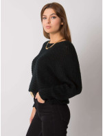 OCH BELLA Čierny pletený sveter