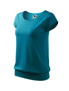 Mestské tričko tmavo tyrkysové